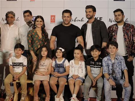 Pictures Salman Khan Launches Notebook Trailer With Newbies Zaheer