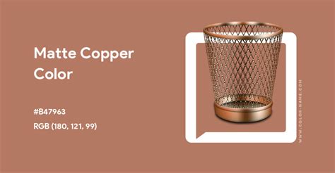 Matte Copper Color Hex Code Is B47963