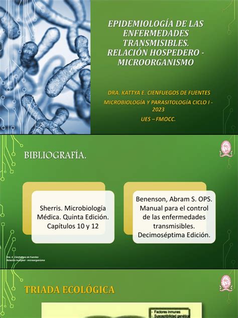 Clase 2 Epidemiología De Las Enfermedades Transmisibles Relación Huésped Microorganismo Pdf