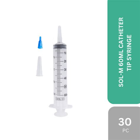 SOL M 60ML CATHETER TIP SYRINGE 30s BOX Ihbhealthcare