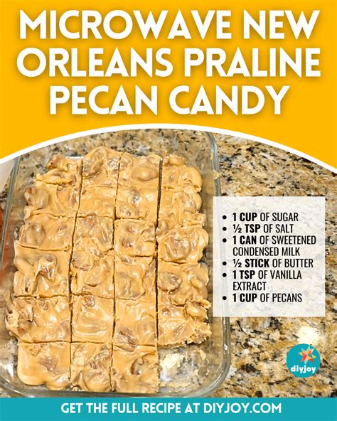 Easy Microwave New Orleans Praline Pecan Candy Recipe