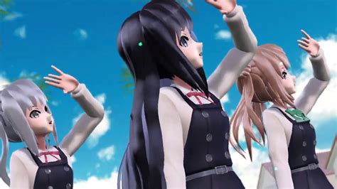 【mmd艦これ】朝潮ちゃん霞ちゃん満潮ちゃんの「純情（パンチラ）スカート」パンチラマシマシ Youtube