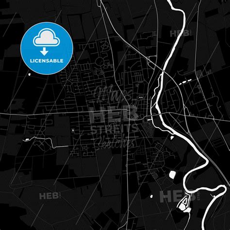 Neustadt Am Rubenberge Germany PDF Vector Map Black And White