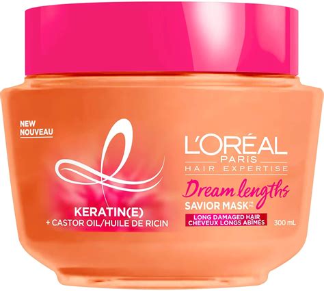 L Oreal Paris Dream Lengths Mask Treatment For Long Hair With Keratin And Castor Oil 300ml