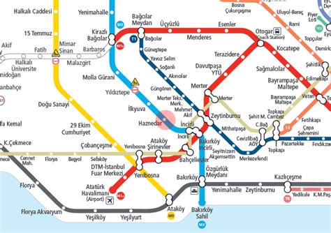 Haznedar Station Map Istanbul Metro