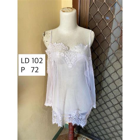 White Lace Top Transparent Transparent Sheer Brukat Lace Lingerie Sexy White Preloved Shopee
