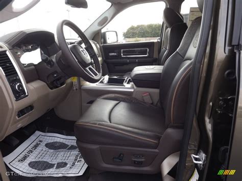 Light Pebble Beige/Bark Brown Interior 2012 Dodge Ram 2500 HD Laramie Longhorn Mega Cab 4x4 ...