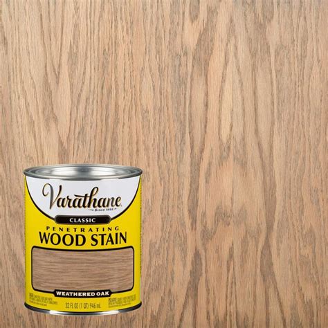 Varathane 1 Qt Weathered Oak Classic Wood Interior Stain 339716 The