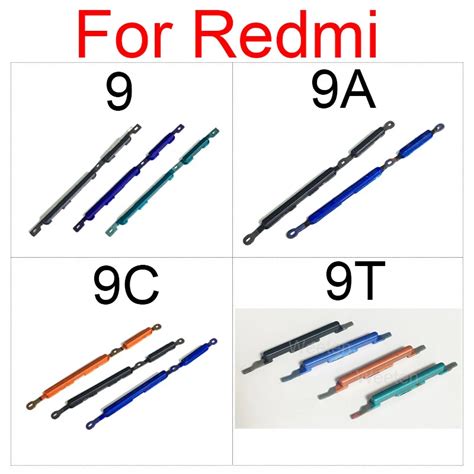 On Off Power Volume Side Button For Xiaomi Redmi 9 9a 9c 9t Volume Up Down