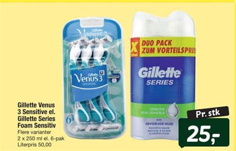 Gillette Venus Sensitive El Gillette Series Foam Sensitiv Tilbud Hos