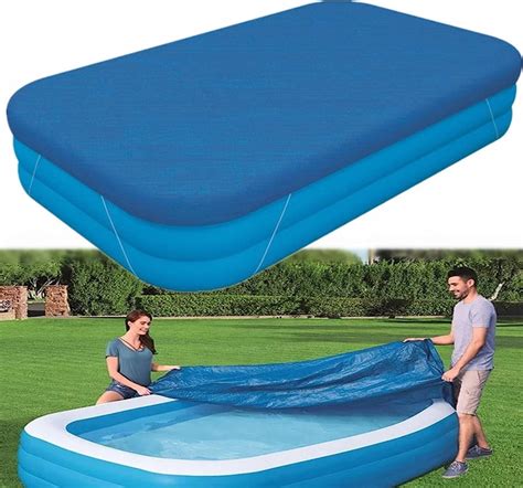 Rectangle Pool Cover Easy Set Up Rectangle Inflatable Swimming Pool