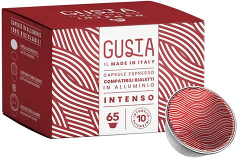 65 Gusta INTENSO Compatibili Bialetti Alluminio 0 22 Capsula