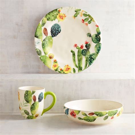 Desert Cactus Dinnerware Pier Imports Decor Cactus Decor