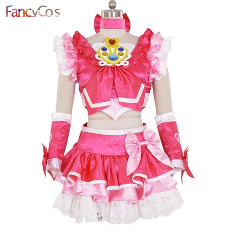 Halloween Womens New Suite Precure Cure Melody Dress Cosplay Costume