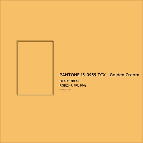 About PANTONE 13-0939 TCX - Golden Cream Color - Color codes, similar ...