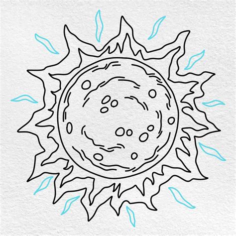 solar eclipse drawing 10