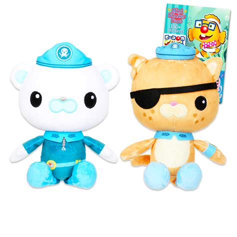 Disney Octonauts Plushie Set Bundle With 2 Plush 8 Octonauts Captain Barnacles