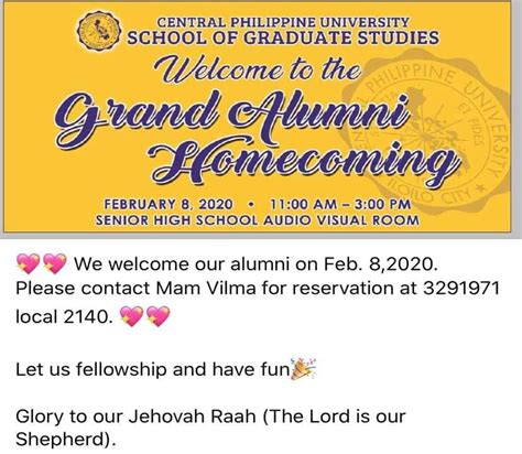 Grand Alumni Homecoming – School of Graduate Studies