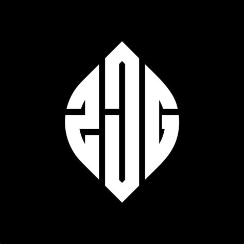 diseño de logotipo de letra de círculo zjg con forma de círculo y ...