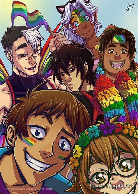 Voltron Gay Pride By LaurenMurphyArt Redbubble