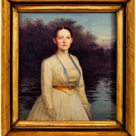 Portrait Of A Woman Standing In A Lake Stable Diffusion Openart