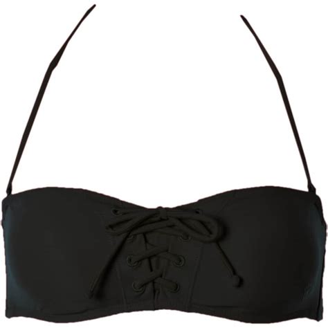 Roxy Surf Essentials Drawcord Bandeau Bikini Top Women S Clothing