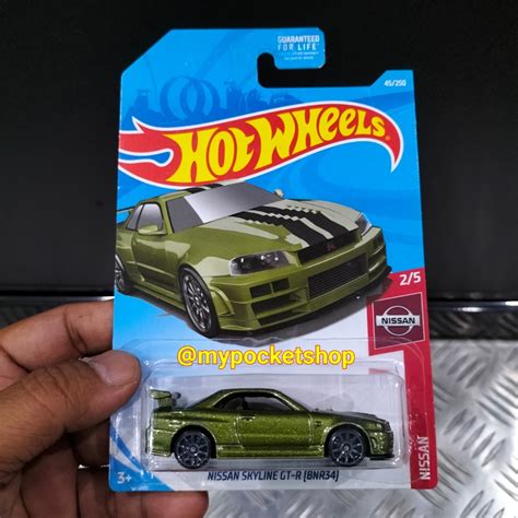 Reserved Base Variant Hot Wheels Nissan Skyline Gt R Bnr R Metalflake Olive Green