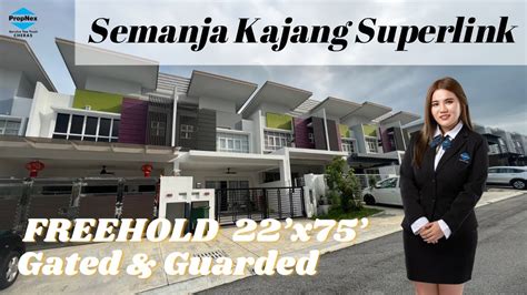 Kajang Semanja Brand New X Superlink Freehold Gated Guarded