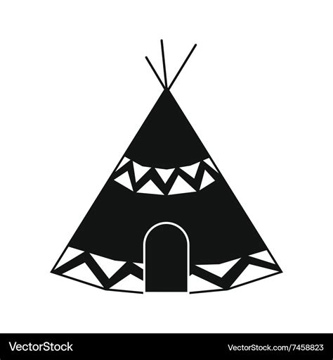 Indian tent icon Royalty Free Vector Image - VectorStock