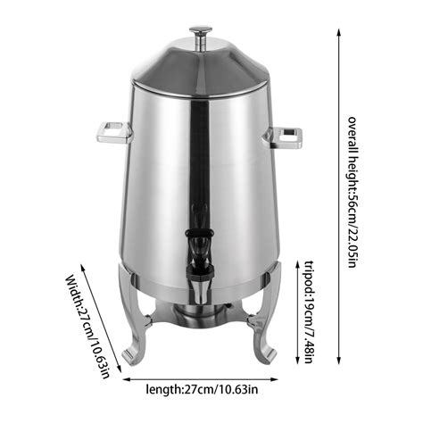 Hot Drinks Dispenser Coffee Chafer Tripod Hot Beverage Dispenser Gallon L Ebay