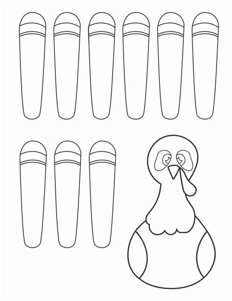 Turkey Printables Without Feathers