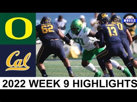 Oregon Vs California Highlights College Football Week