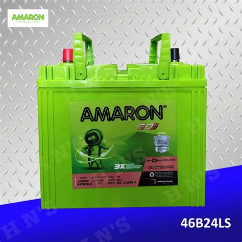 Amaron Go 46B24LS 1SNF Big Post NS60 Maintenance Free Car Battery