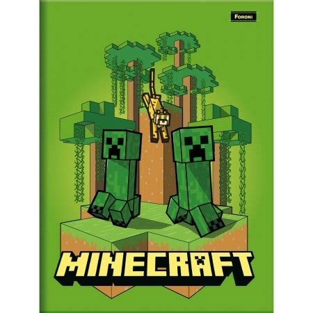 Caderno Desenho Minecraft Capa Dura Fls