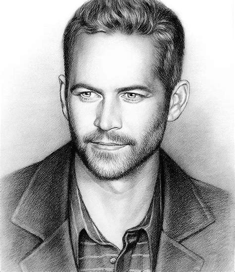 Paul Walker Drawing By Pencil