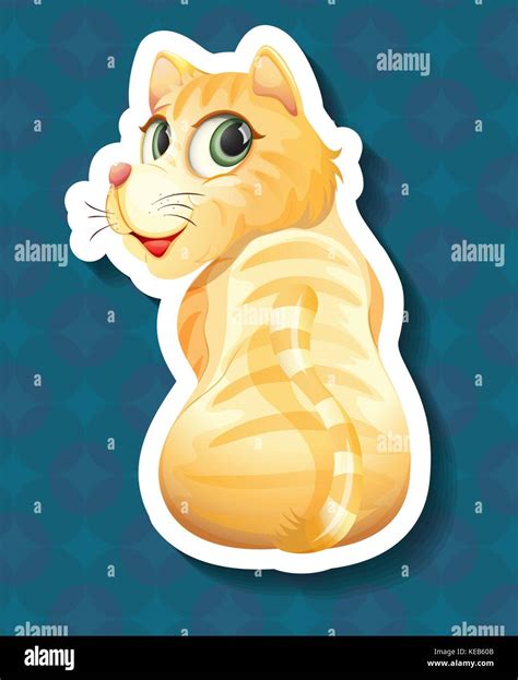 Cat Turning Head Stock Vector Images Alamy