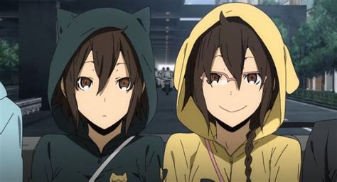 Kururi And Mairu Orihara Durarara Durarara Anime Manga Games