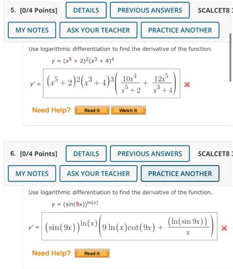 Solved 2 0 4 Points DETAILS PREVIOUS ANSWERS SCALCETS MY Chegg