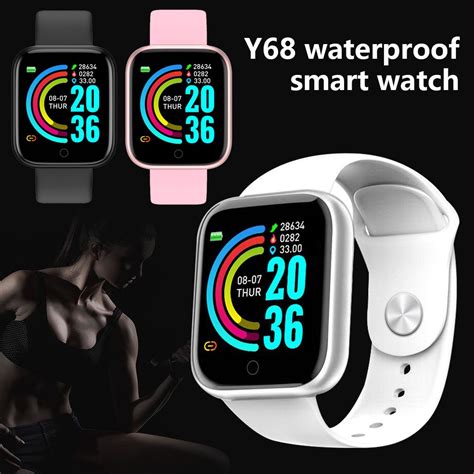 Skmei Smartwatch Sport Fitness Tracker Heart Rate Y Black