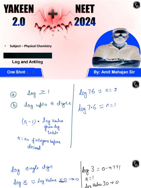 Log Table Notes | PDF