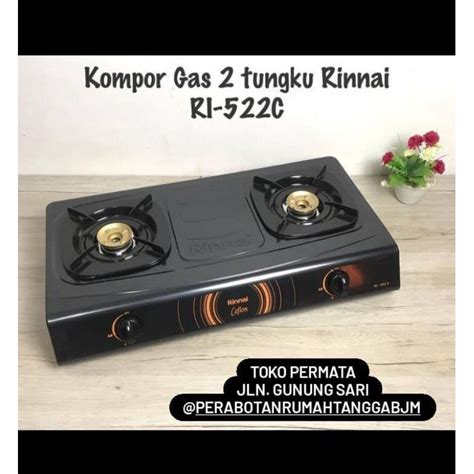 Jual Rinnai Kompor Gas Tungku Burner Kuningan Ri C Paket Kompor