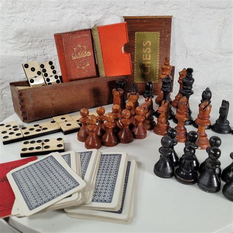 Antique Chess Set - Etsy