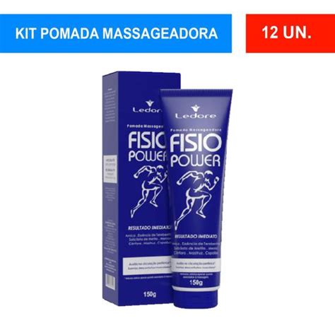 Kit C Fisio Power Pomada Massageadora Resultado Imediato Ledore