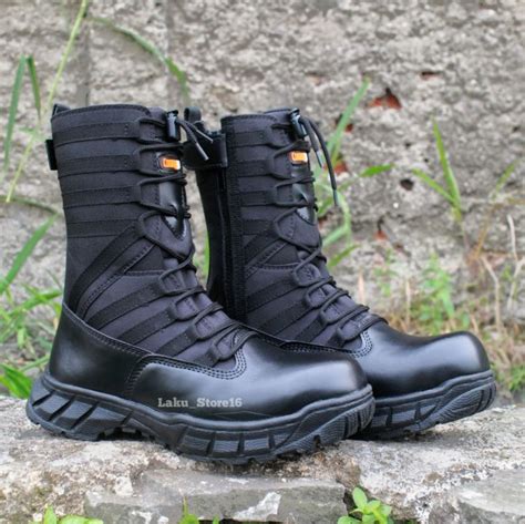 Sepatu Pdl Ninja Webing Tni Polri Security Tactical Safety Ujung Besi