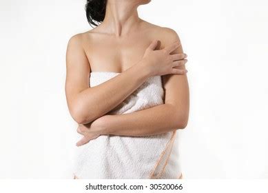 Beautiful Naked Girl Towel After Shower Stock Photo Shutterstock
