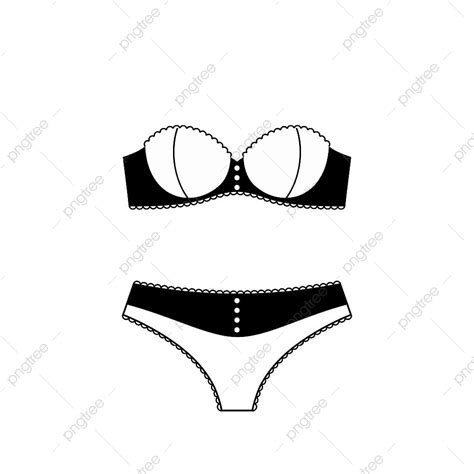 White Lingerie Vector Design Images Lingerie Vector Icon Isolated On White Background