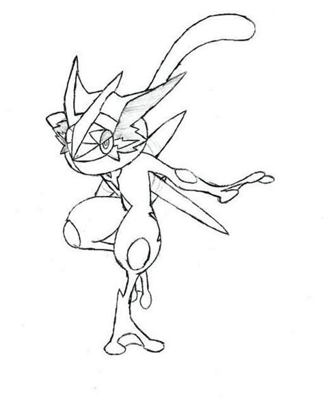 Ash Greninja Coloring Pages