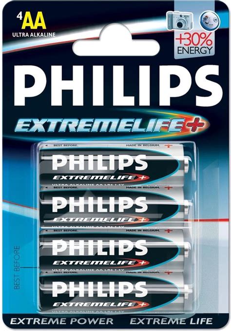 Philips LR6E4B AA Ultra Alkaline Batterij 4 Stuks Bol