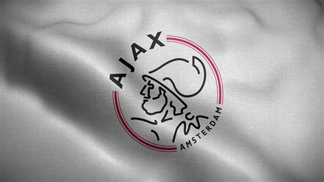 Ajax Amsterdam Netherlands White Logo Flag Loop Background 4K 28549625 ...