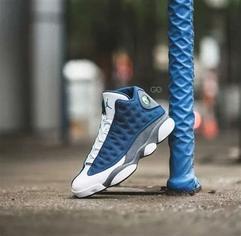 Men Nike Air Jordan 13 Blue/White at Rs 2800/pair in Surat | ID ...